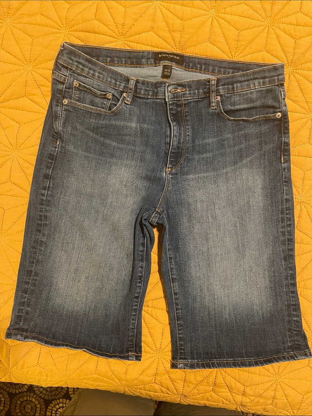 Banana Republic Medium Blue Denim Bermuda Shorts